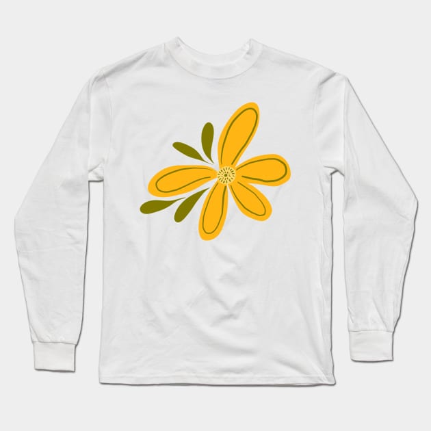 Show Time Flowers Long Sleeve T-Shirt by Jacqueline Hurd